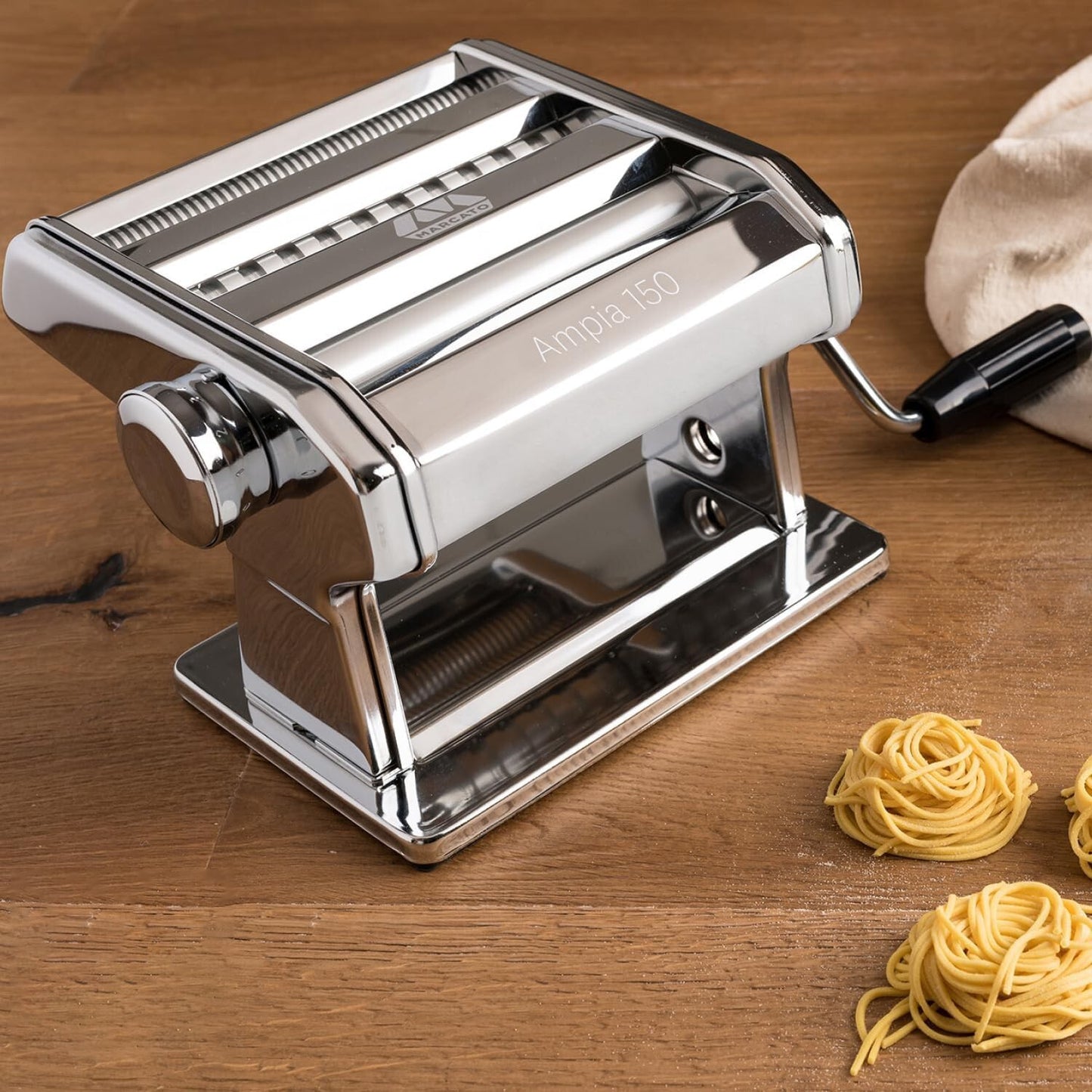 Fresh Pasta Maker Roller Machine Stainless Steel for Spaghetti Noodle Fettuccine