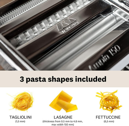 Fresh Pasta Maker Roller Machine Stainless Steel for Spaghetti Noodle Fettuccine