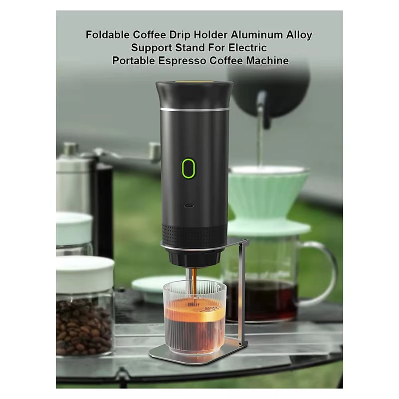 At63-Foldable Coffee Drip Holder Pour over Dripper Stand Aluminum Espresso Coffee Machine Support Stand Coffee Dripper Rack