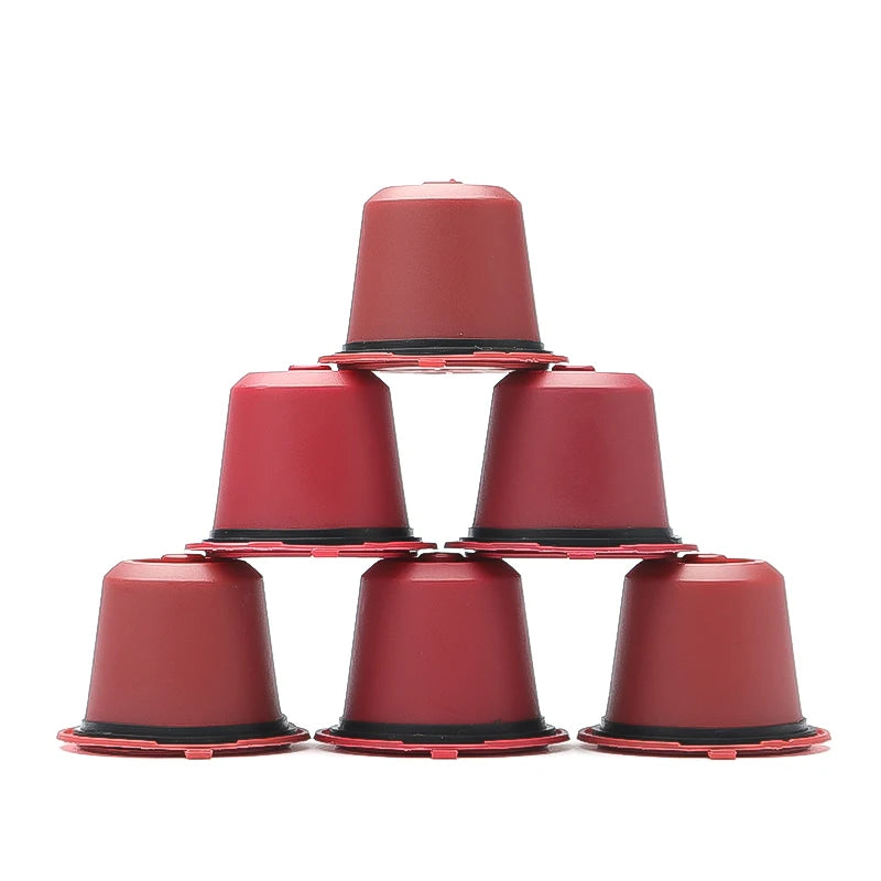 3/6PCS Refillable Reusable Nespresso Coffee Capsule Reutilisable Nespresso Pods with a Spoon a Brush